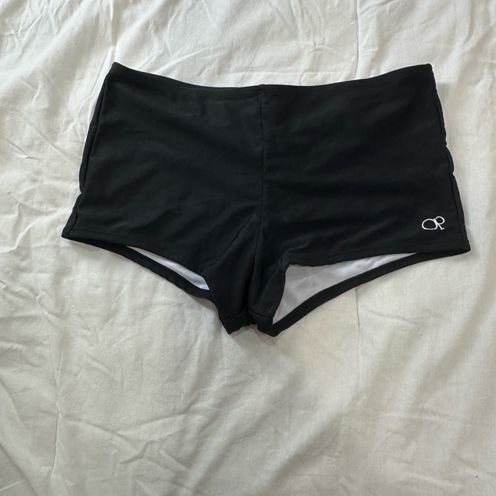 OP Women's Sleek Black Athletic Shorts